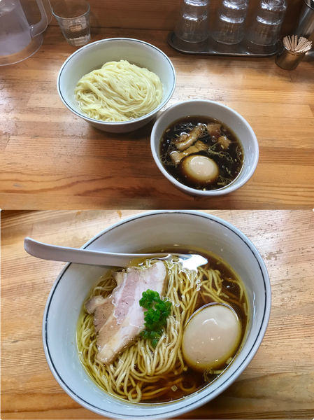 「味玉醤油つけ麺 味玉醤油ラーメン」@麺屋 彩香の写真