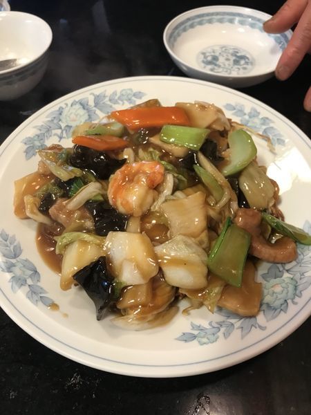 「五目両面焼きそば」@中華料理 宝来飯店の写真