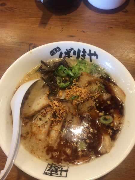 「黒こてめん チャーシュー」@ばりきや 安中店の写真