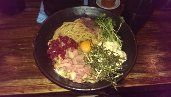 「冷しまぜそば（梅風味）,大盛り」@麺屋 大和田の写真