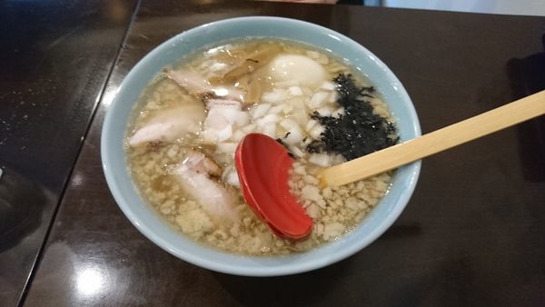 「燕三条系煮干し背脂らぁめん900+味玉100」@新潟長岡らぁめん 安ざわ食堂の写真