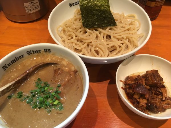 「濃厚つけ麺 ほぐしチャーシュー」@麺Dining Number Nine 09の写真