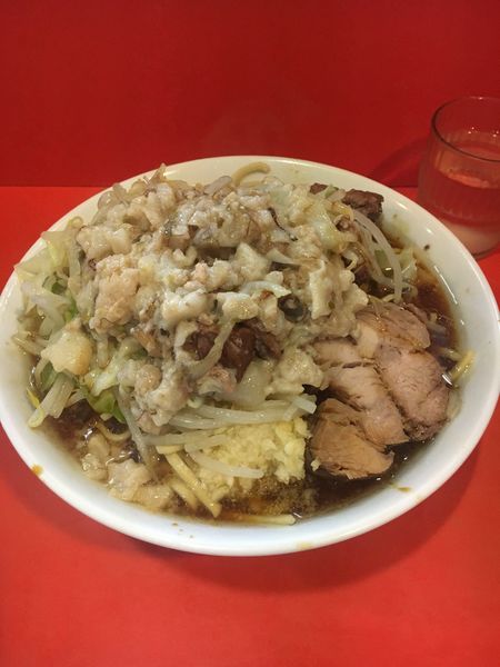 「小ラーメン ニンニク＋アブラ＋カラメ」@ラーメン二郎 仙川店の写真