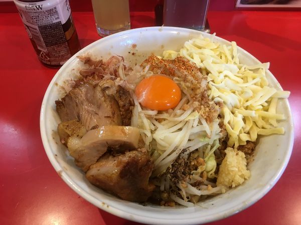 「まぜそば チーズ 豚二枚」@麺屋 桐龍の写真