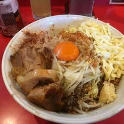 まぜそば チーズ 豚二枚