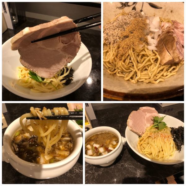 「【夜限定】海老と煮干のつけそば 850円 あえ玉 200円」@中華SOBA にぼ乃詩の写真