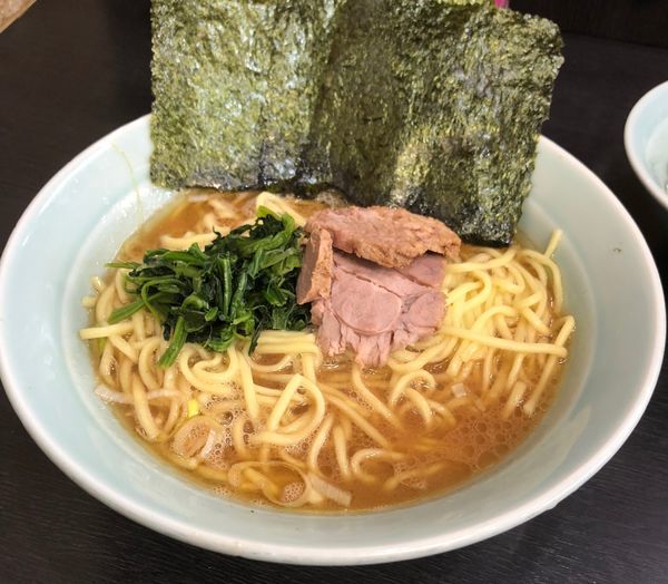 「ラーメン中盛：750円」@横浜ラーメン 武蔵家 東名川崎店の写真