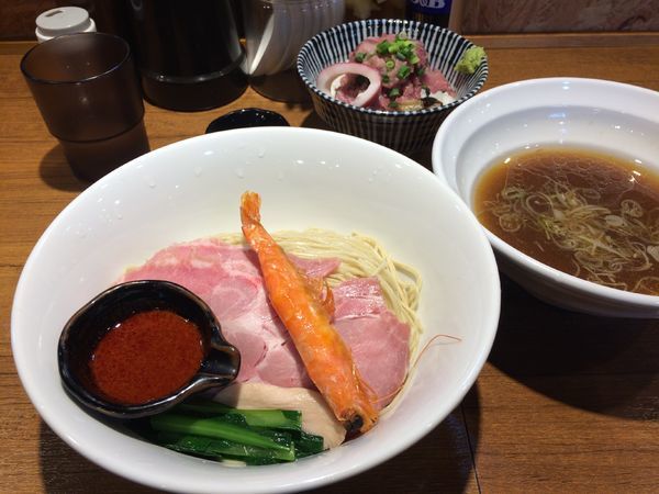 「さっぱり海老🦐つけそば」@寿製麺よしかわ 川越店の写真