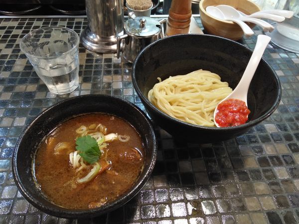 「牛肉汁つけ麺　小盛り」@951の写真