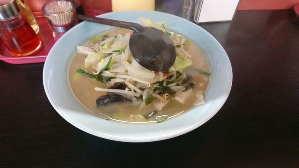 「タンメン 半チャーハン」@ニューラーメンショップ 南大野店の写真