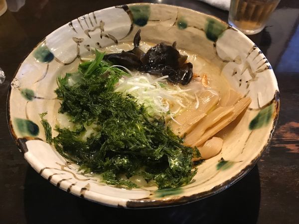 「焼きあご塩+海老わんたん+岩海苔」@いち井の写真