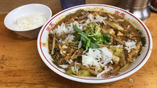 「納豆トロミそば(限定)一口ライス付(850円)」@口樂の写真