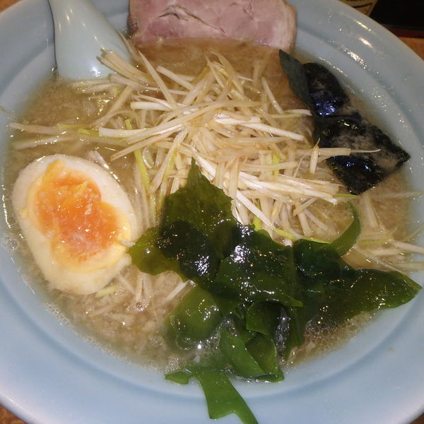 「正油ネギラーメン (800円)、ライス(100円)」@ラーメン一二三の写真