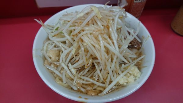 「小　少な目　ニンニク少　野菜脂」@ラーメン二郎 小岩店の写真