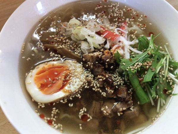 「冷やしラーメン750円」@手打ち中華蕎麦 麺屋 工藤の写真