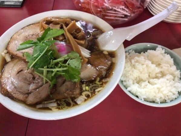 「チャーシュー多い麺と小ライス1,000円」@かし亀の写真