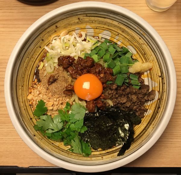 「ハートランドビール→ まぜひつじ」@自家製麺 MENSHO TOKYOの写真