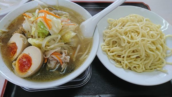 「つけタンメン+味玉(900円)」@あぢとみ食堂の写真