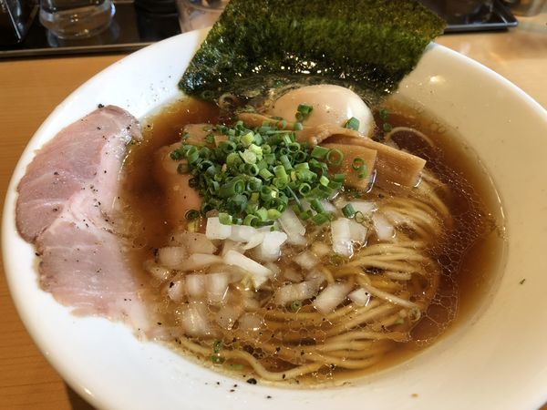 「味玉淡麗中華そば＋替え玉」@麺屋 まほろ芭の写真