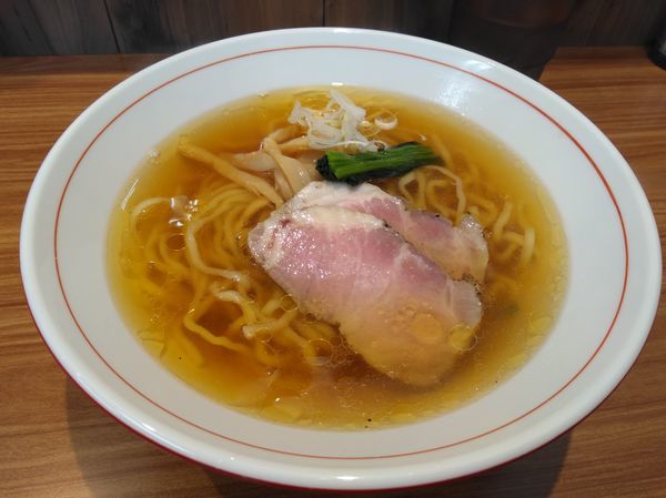 「白だし醤油ら～麺(平打ち)」@ら〜麺 安至の写真