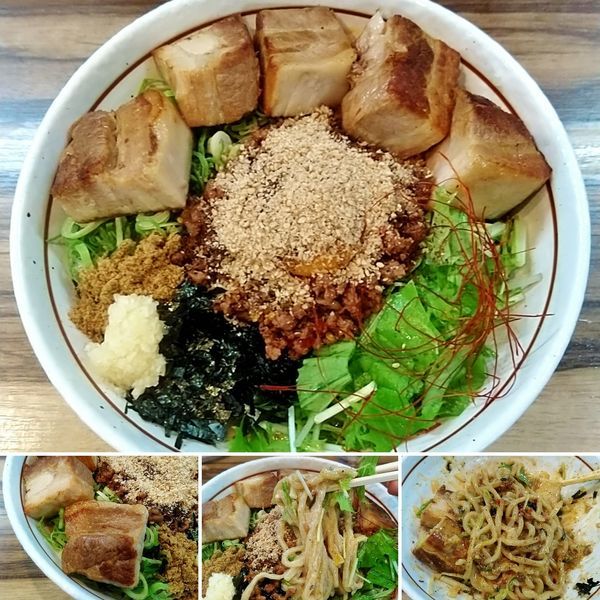 「担々台湾まぜそば＋ど肉＝1320円」@麺屋 はるか 秋葉原店の写真