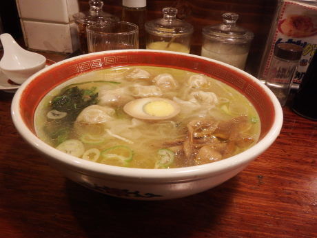 「広州雲呑麺　塩　ミニサイズ」@広州市場 五反田店の写真