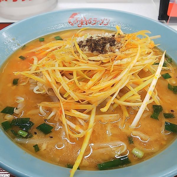 「ネギ味噌ラーメン（ニンニク多め）」@くるまやラーメン 東村山店の写真