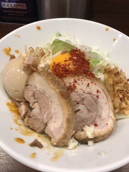 「ミニ味噌　汁なし　味玉」@麺屋 づかちゃんの写真