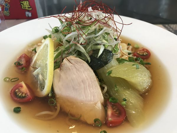 「牛すね出汁の冷たいトマト麺 890円」@仙臺らーめん 味噌 三礎の写真