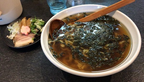 「秋田県産ぎばさラーメン(限定)850円」@秋田ラーメン はまの写真