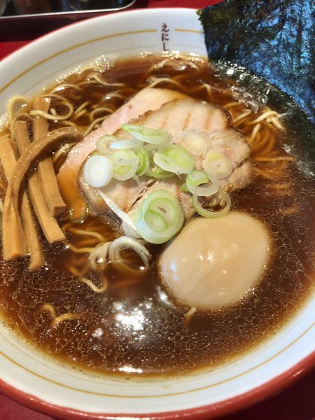 「ミックスラーメン醤油 ¥780＋味つけたまご ¥100」@戸越らーめん えにしの写真