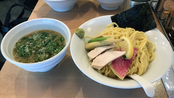 「しお煮干しつけSOBA 大盛」@銀座 篝 アトレ浦和店の写真