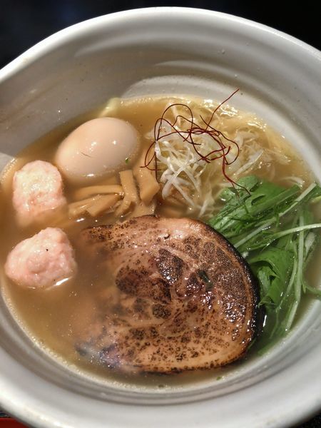 「銀笹らーめん 塩 ¥850＋味付け玉子 ¥100」@麺処 銀笹の写真