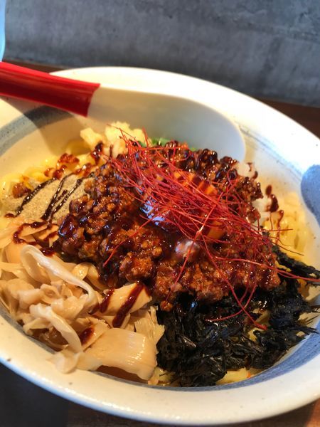 「【黒板メニュー1】辛まぜSOBA」@中華蕎麦 志の写真