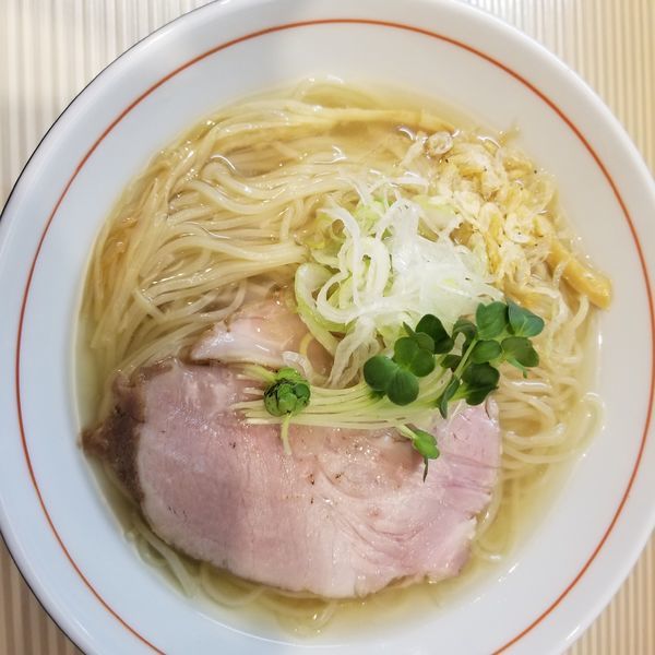 「小エビの冷製塩ラーメン」@ラーメン ポール亭の写真