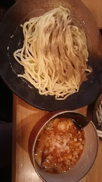 「辛味つけ麺中盛」@つけ麺屋 やすべえ 赤坂店の写真