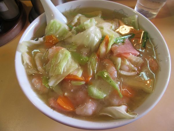 「エビ入りメン（１０２５円）」@中華料理 錦竜の写真