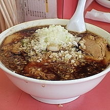「チャーシューメン650円＋大盛（1.8玉）100円」@ラーメン ちとせの写真