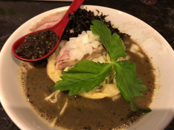 「極み煮干しそば・ビターマシマシ(=鬼ﾏｼ?)850円」@中華SOBA にぼ乃詩の写真