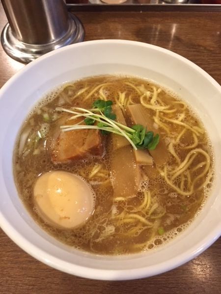 「中華そば　750円　クーポン味玉付き」@TETSU 品川店の写真