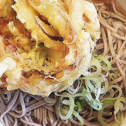 かき揚げそば(大盛)