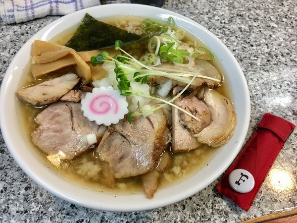 「肉増し背脂中華」@ラーメンとりとんの写真