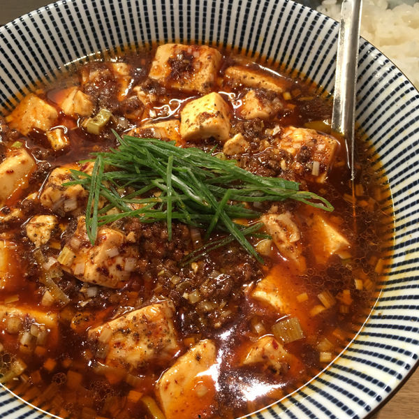 「陳麻婆豆腐麺+ごはん　980円」@麺屋 椿丸の写真