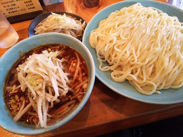 「つけそば大盛、野菜W」@つけそば屋 麺楽の写真