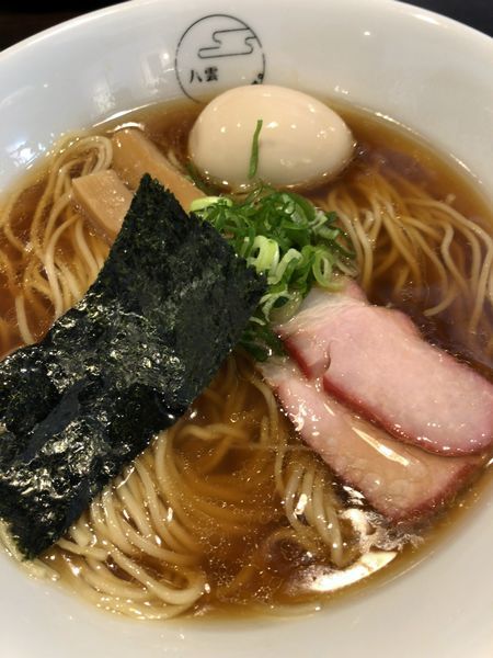 「味玉そば 黒だし ¥800」@八雲の写真