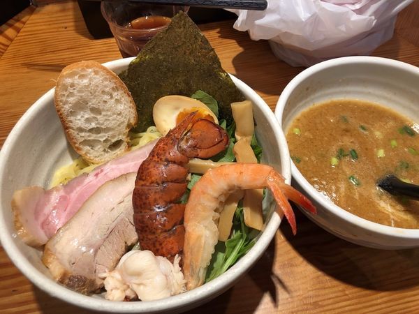 「【5周年限定】濃厚オマール海老味噌つけそば　2000円」@らぁ麺屋 つなぎの写真