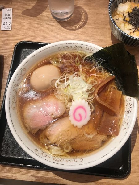 「味玉中華そば」@中華そば 勝本の写真
