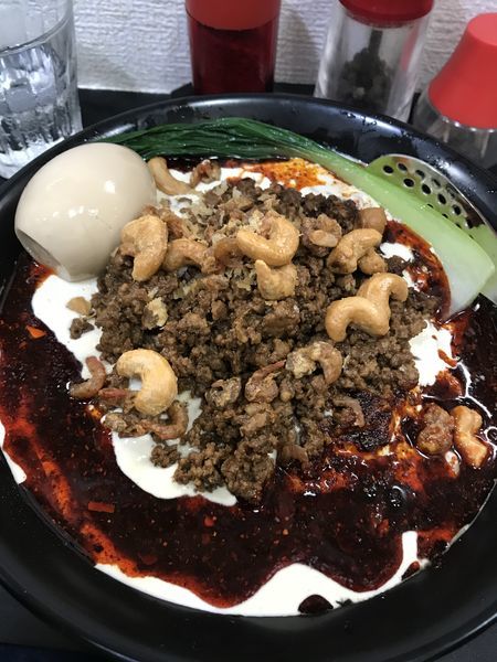 「限定 クリーミー冷やし坦々麺 激辛 味玉」@自家製麺SHINの写真