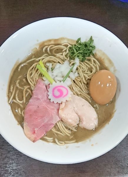 「味玉濃密煮干しそば」@中華そば いづるの写真