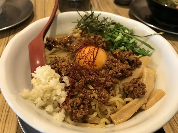 「冷やし台湾まぜそば」@濃厚豚骨ラーメン専門 濃厚軍団 山之手店の写真